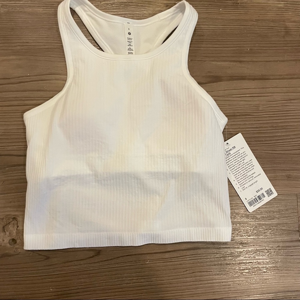 lululemon athletica White Crop Top